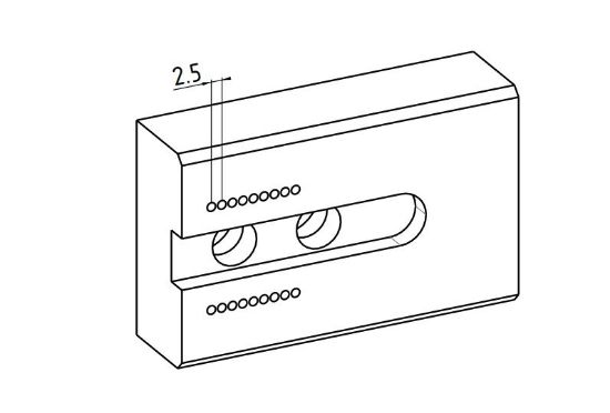 Bild von Set Aufsatzbacke ALU 70mm